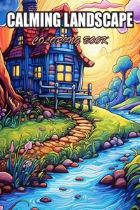 Calming Landscape Coloring Book