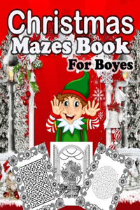 Christmas Mazes book For Boyes