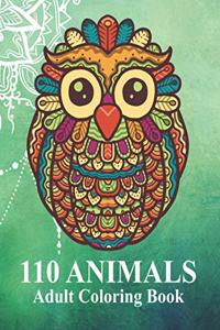 110 Animals Adult Coloring Book
