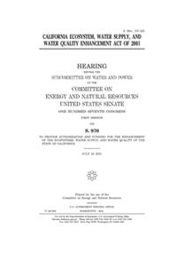 California Ecosystem, Water Supply, and Water Quality Enhancement Act of 2001