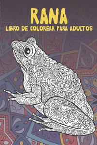 Rana - Libro de colorear para adultos