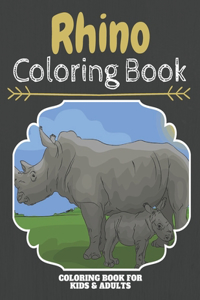 Rhino Coloring Book