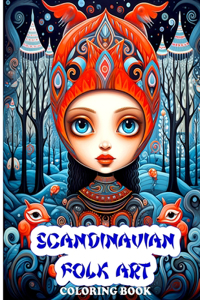 Scandinavian Folk Art Coloring Book