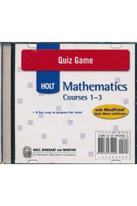 Holt Mathematics Course 1: Quiz Game CD-ROM