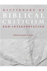 Dictionary of Biblical Criticism and Interpretation