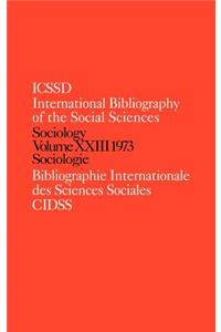 IBSS: Sociology: 1973 Vol 23