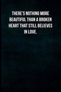 There's nothing more beautiful than a broken heart that still believes in love.