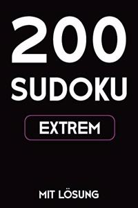 200 Sudoku extrem mit Lösung