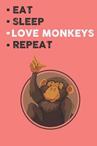 Eat Sleep Love Monkeys Repeat