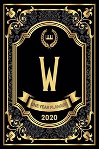 W - 2020 One Year Planner