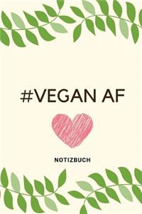 #vegan AF Notizbuch