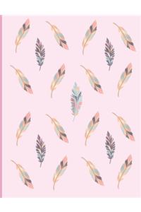 Boho Chic Feathers Notebook