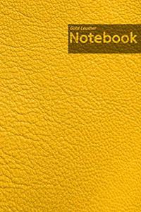 Gold Leather Notebook