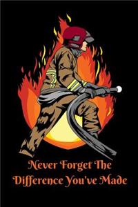 Never Forget The Difference You've Made