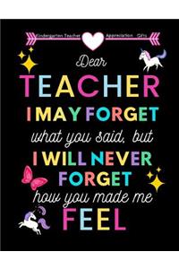 Kindergarten Teacher appreciation gifts