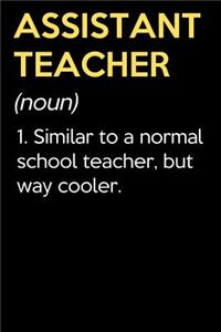 Assistant Teacher (Noun) 1. Similar To A Normal School Teacher But Way Cooler