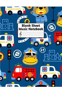 Blank Sheet Music Notebook