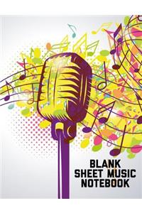 Blank Sheet Music Notebook