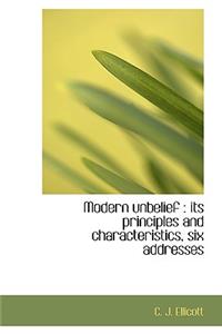 Modern Unbelief