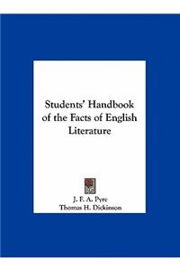 Students' Handbook of the Facts of English Literature