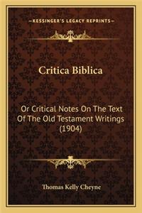 Critica Biblica