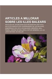 Articles a Millorar Sobre Les Illes Balears