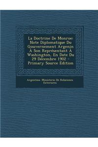 La Doctrine de Monroe