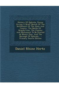 History of Ephrata, Penna