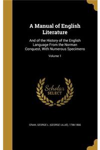 Manual of English Literature