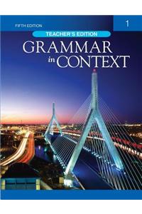 Grammar In Context Book 1 Teachers Edition