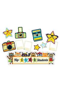 Hipster Hip-Star Students Mini Bulletin Board Set