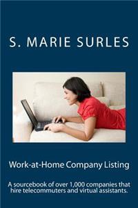 Work-at-Home Company Listing