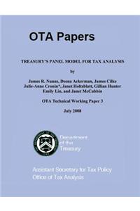 Treasury's Panel Model for Tax Analysis