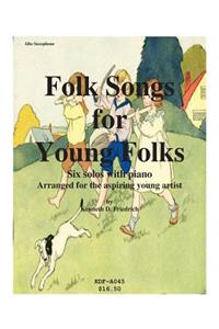 Folk Songs for Young Folks - alto saxophone and piano