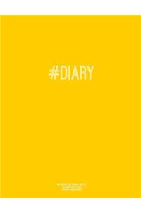 Notebook for Cornell Notes, 120 Numbered Pages, #DIARY, Gold Cover