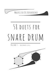 58 duets for snare drum