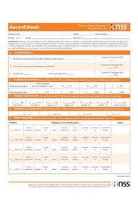 Number Sense Screener(tm) (Nss(tm)) Record Sheets, K-1, Research Edition