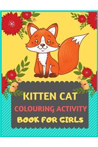 Kitten Cat Colouring Activity Book For Girls