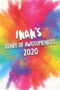 Inan's Diary of Awesomeness 2020: Unique Personalised Full Year Dated Diary Gift For A Girl Called Inan - 185 Pages - 2 Days Per Page - Perfect for Girls & Women - A Great Journal Fo