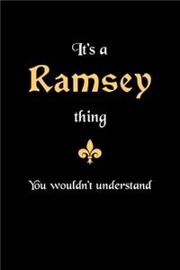 It's A Ramsey Thing, You Wouldn't Understand