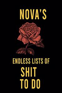 Nova's Endless Lists of Shit to do
