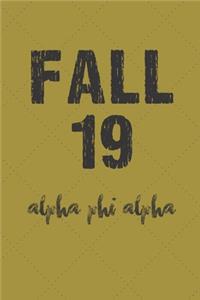 Fall 19 Alpha Phi Alpha