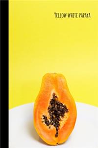 yellow white papaya