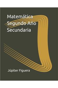 Matemática Segundo Año Secundaria