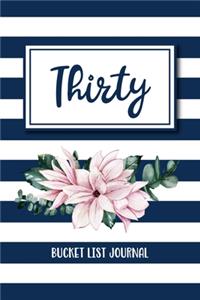 Thirty Bucket List Journal