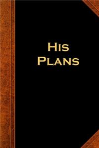 2020 Weekly Planner For Men His Plans Vintage Style 134 Pages