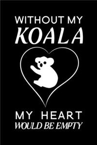 Without my koala my heart would be empty