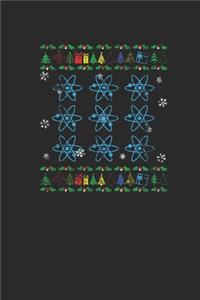 Christmas Physics: Dotted Bullet Notebook (6" x 9" - 120 pages) Christmas Themed Notebook for Daily Journal, Diary, and Gift