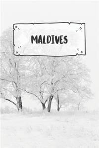 Maldives: Ruled Travel Diary Notebook or Journey Journal - Lined Trip Pocketbook for Men and Women with Lines