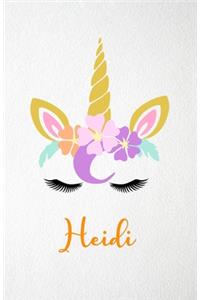 Heidi A5 Lined Notebook 110 Pages